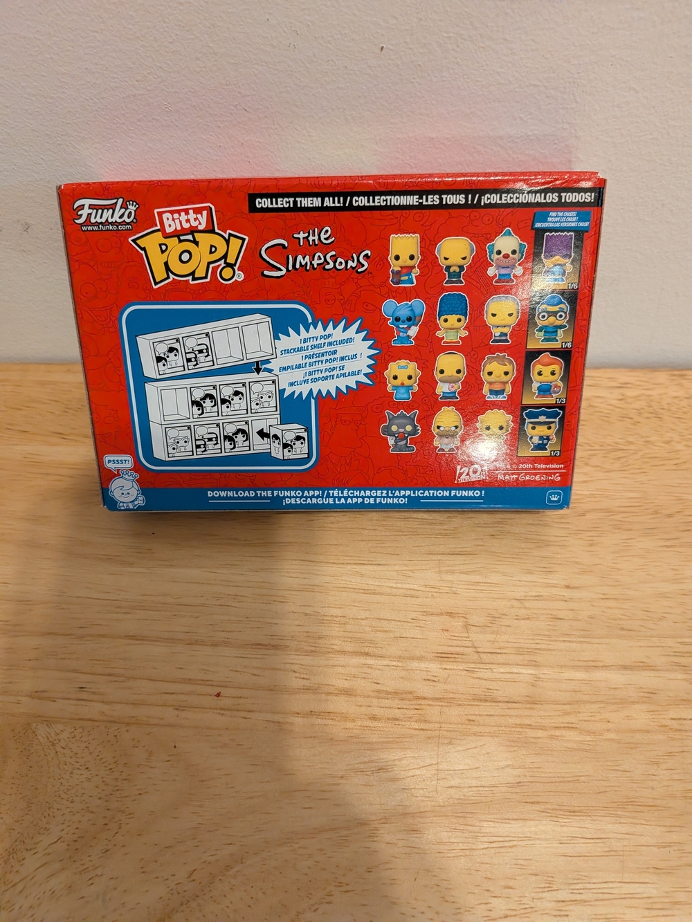 Funko Bitty Pop! The Simpsons 4-Pack Red Display Box - Picture 2 of 2